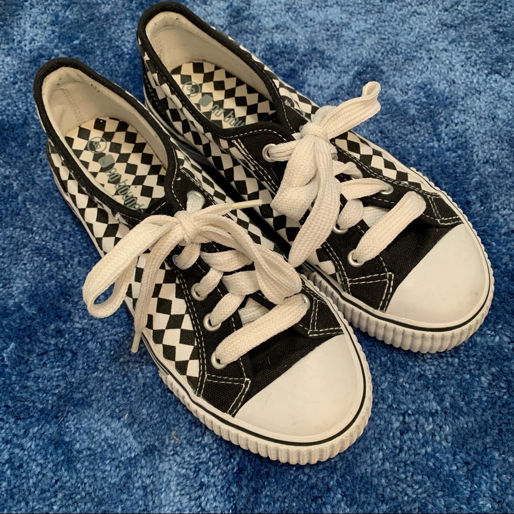No Boundaries Checkered Shoes